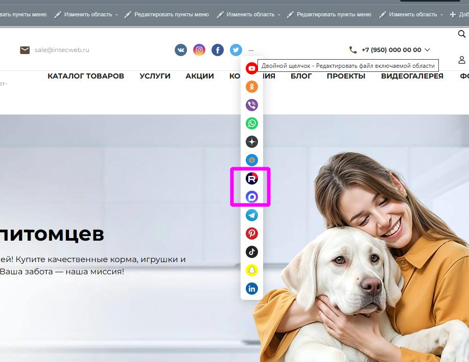 Поддержка российских сервисов